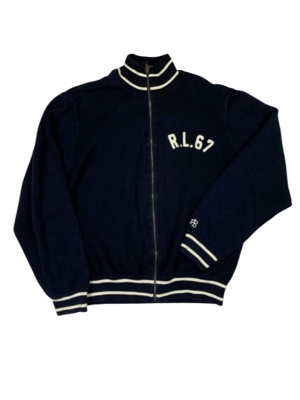 Ralph Lauren Polo Jeans Company Black Zip-up Sweater Size Large